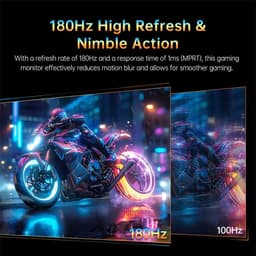 Rolu Gaming Monitor – Ultrawide Monitor – Game Monitor – Curved Monitor – 180hz – 32 inch - HDR10 - QHD 2560 x 1440 — thumbnail 5