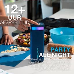 JLab Jbuds Bluetooth Speaker Draadloos - Draagbare Muziekbox - 12 uur Batterijduur - 30 Watt - Bass Boost - IPX6 Waterproof - Multipairing - Instelbare Party Lights - App Equalizer - Blauw — thumbnail 2
