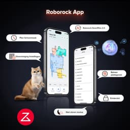 Roborock Saros 10R Set– Robotstofzuiger Met Dweilfunctie– 22000Pa–7,98 cm Ultraslank Ontwerp–Vuildetectiesysteem–80℃ Warmwatermopwas–Zelfreinigend Station & Anti-Klit Borstels – Slimme spraakassistent– S8 maxv ultra Upgrade-2 Dweilen — thumbnail 3