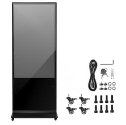 Digitale Reclamezuil Stoepbord - Staand Touchscreen Display - Scherm 140 cm - 2K LCD-scherm - WiFi - HDMI/USB - 2 GB RAM 32 GB Opslag - Zwart — thumbnail 4