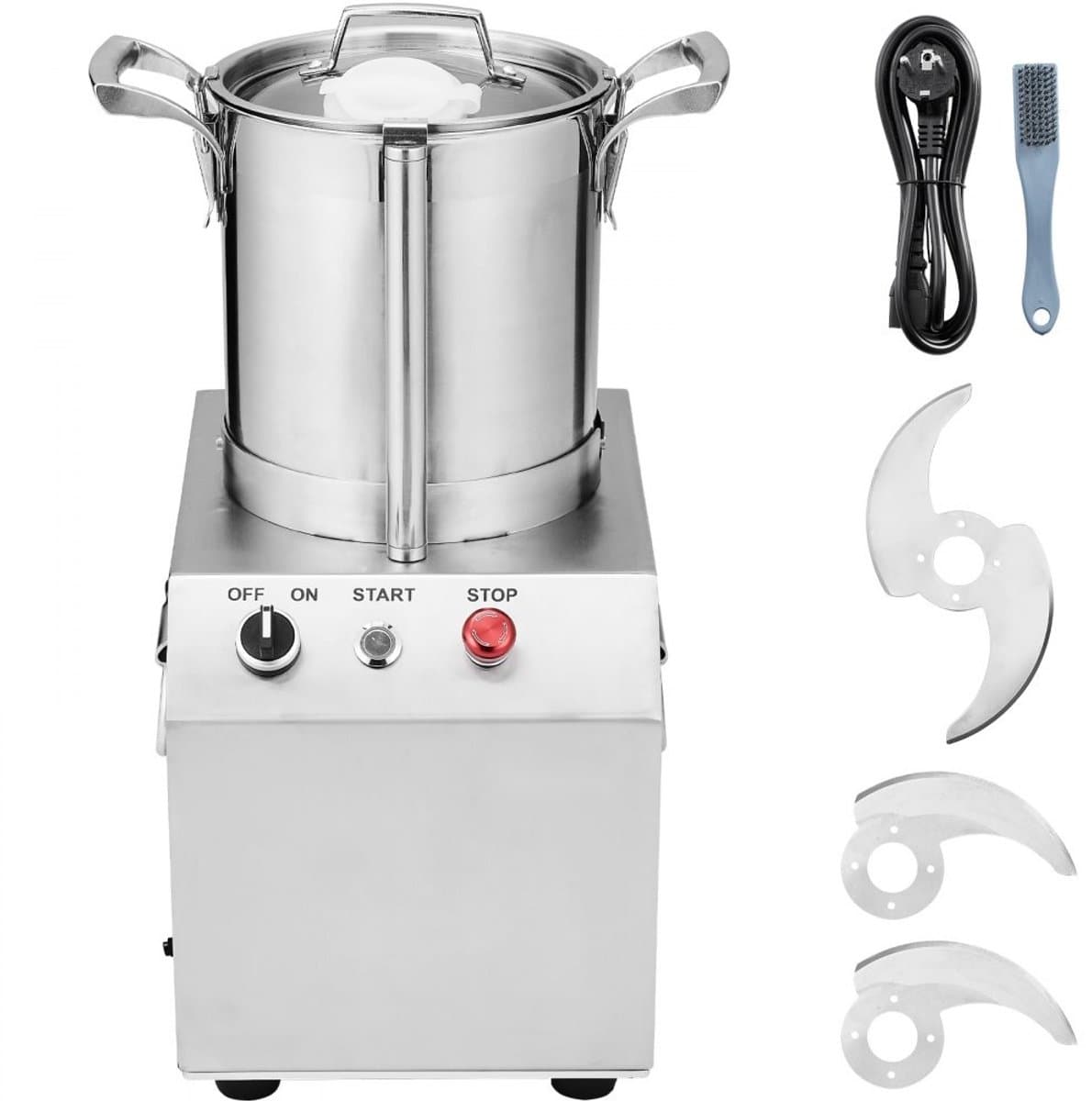 Keukenmachine Foodprocessor - Groentehakker - 4 L Capaciteit - RVS Voedselveilig - 2 Extra S-messen - Multifunctioneel Voor Groente Fruit Noten Granen — afbeelding 1