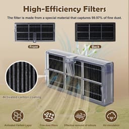 Accessories Kit gescht voor Dreame L10s Ultra Gen 2, L10s Pro Ultra Heat, L40 Ultra AE, Mova E30 Ultra Robotstofzuiger, 1 Hoofdborstel, 2 HEPA-Filters, 4 Zijborstels, 4 Dweildoeken, 6 Stofzakken — thumbnail 3