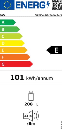 AEG OSK5O12ES 5000 serie OptiSpace - Inbouwkoelkast - 122,5 cm — thumbnail 2