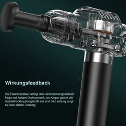 STILVORA Massageapparaten - Massage Pistool - Spierontspanning - Deep Tissue Massage - Draagbaar - Zwart — thumbnail 3