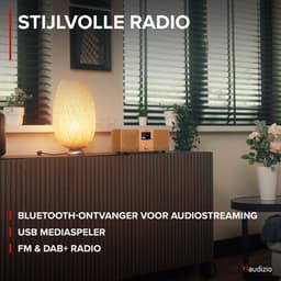 DAB radio met Bluetooth - Audizio Genua - DAB+ radio, FM radio - Auto scan - Koper — thumbnail 3