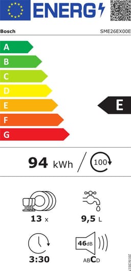 Bosch Serie 2 SME26EX00E vaatwasser Volledig ingebouwd 13 couverts — thumbnail 2