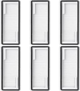 Filter - 6 stuks - geschikt voor Narwal Freo X Plus robotstofzuiger - accessoires vervangingsonderdeel - Wit — thumbnail 1