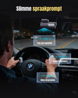 AMA® Dashcam Voor en Achter - Dashcam - Parkeermonitor - Nachtzicht - Zwart — thumbnail 4