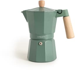 CREATE - Italiaanse koffiezetter - Sage - Zonder inductieadapter - 9 kopjes / 450ml - THERA MOKA RETRO — thumbnail 1