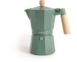 CREATE - Italiaanse koffiezetter - Sage - Zonder inductieadapter - 9 kopjes / 450ml - THERA MOKA RETRO
