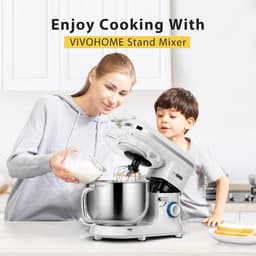 Keukenmachine 5,7 Liter met 10 Snelheden en Pulsfunctie - Kneedmachine met Spatbescherming — thumbnail 3