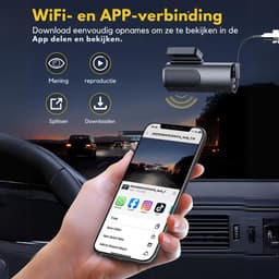 Nexvo® Dual Dashcam - Voor en Achter Camera – Auto Camera Met Nachtzicht – Zwart - 5cm x 10cm x 4cm — thumbnail 2