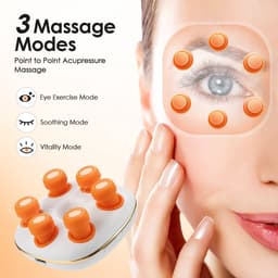 Elektrische nano-stoom oogmassager, geschikt voor droge ogen, draagbare oogstoomspray, oogmassager met 3 vibratiestanden, hydraterende oogverzorging, mini-stoomapparaat voor rustgevende oogverzorging. — thumbnail 3