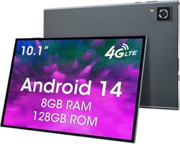 Krachtige 10 inch Tablet met 4G LTE en Bellen, Android 14, 8GB/128GB Opslag, Octa-Core Processor — thumbnail 1