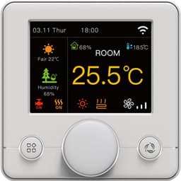 Slimme Wifi Thermostaat voor Airconditioning met RGB Kleurenscherm - Geschikt voor 4-buizen systeem en Voice Control (Alexa/Google Home) — thumbnail 1