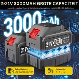 CLVP® Grasmaaier Elektrisch - Grastrimmers met Accu - Groen — thumbnail 5