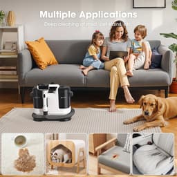 Vlekkenreiniger 600W – Tapijt- en Bekledingreiniger – 20 kPa Zuigkracht – Met 1,75L & 1L Waterreservoir – Inclusief Opzetstukken – Voor Bank, Auto en Huisdieren — thumbnail 3