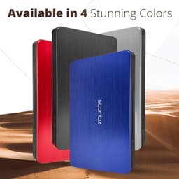 Externe Harde Schijf - Opslagmedium Gegevens - Bestanden Opslaan - Snelle USB 3.0 - 1 TB Capaciteit - Zilver — thumbnail 3