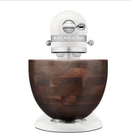 Kitchenaid Artisan 5KSM156WBEPL - Keukenmachine - 4,7L - Wit - Houten Mengkom - 3 Menghaken — thumbnail 2