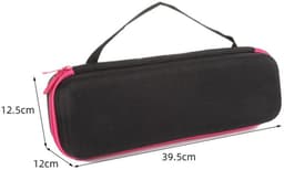 Draagtas / Reistas / Opbergtas / Beschermhoes Geschikt voor Dyson Föhn & Opzetstukken - Lege Tas-Zwart en roze-Belle's product — thumbnail 2