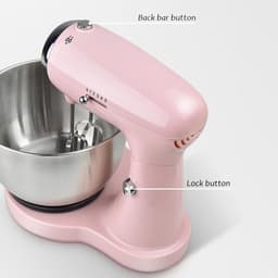 Keukenmixer 32 Liter - Keukenrobot Tafelmodel - Bakken En Mixen - Automatisch Ontwerp - 5 Snelheden - Roze — thumbnail 3