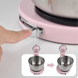 Keukenmixer 32 Liter - Keukenrobot Tafelmodel - Bakken En Mixen - Automatisch Ontwerp - 5 Snelheden - Roze — thumbnail 2
