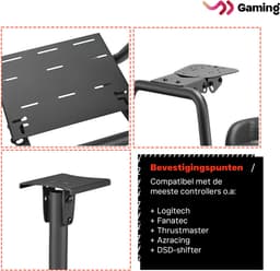 VDD Gaming - Sim racing - Racestoel cockpit simulator - Volledig verstelbaar racestoel - Zwart — thumbnail 5