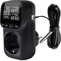 Digitale Temperatuurregelaar met Sensor en Stopcontact - Thermostaat voor Broeikas en Binnenruimtes — thumbnail 1