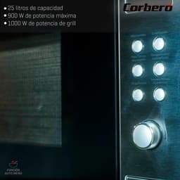 Magnetron 25 liter RVS 900W met Automenu en Grillfunctie — thumbnail 3