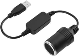 Auto Sigarettenaansteker USB naar 12V Stap Op USB naar 12V Converter Kabel Vrouwelijke Rij Recorder Elektronische Hond Auto Oplader — thumbnail 1