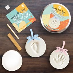 Gedenkset Hand- en Voetafdruk Baby Klei - 3D Herinnering voor Lijst of Ophangen — thumbnail 4