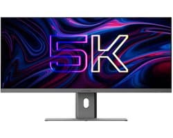 Alogic Edge 40” ultrawide Monitor – 5K Resolutie voor Hoogste Definitie – Ingebouwde USB-C Hub voor Maximale Productiviteit – Tot 90W Opladen & Data via USB-C 3.0 Gen 1 - Grijs