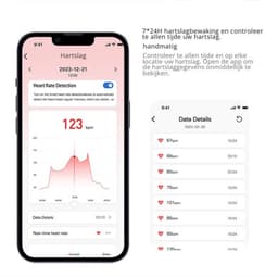 DrPhone RingSense V2 - Smart Ring - Europese ringmaat 65 - IP68 Waterdicht - 24-Uur Hartslagmonitoring – Slaapmonitor – Stappenteller – Mobiele App - Zilver — thumbnail 2