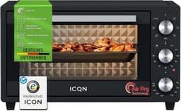 20L Minioven met Airfry Functie, Hetelucht Oven en 5 Programma's - 1500W — thumbnail 1