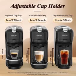Trexxo - Koffiezetapparaat - Koffiezetapparaat -Dolce Gusto - Nespresso - caspule - Warm - Koud - 6 in 1- Capuccino - Zwart — thumbnail 5