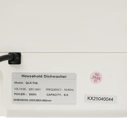 Compacte Tafelvaatwasser voor 4-6 Borden met 4 Programma's en LED-Display — thumbnail 4