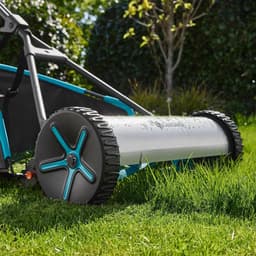Kooimesmaaier - Handgrasmaaier - Engels Gazon Maaien - Wrijvingsloze Technologie - 40 cm Maaibreedte - Grijs — thumbnail 5