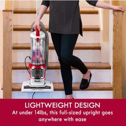 Zakloze Stofzuiger - Cilinderstofzuiger Krachtig - Diepe Reiniging Huis - HEPA-filter Dubbele Motor - 3m Slang 2L - Rood — thumbnail 2