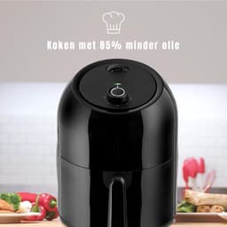 RONN® Mini Airfryer - Airfryer - Heteluchtfriteuse - Compact - Zwart - 28cm x 29cm x 37cm ; 3 kg — thumbnail 3