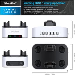 Externe Harde Schijf Station - Opslag Dock - Data Back-up - Snelle USB 3.0 - 35 inch - Zwart — thumbnail 2