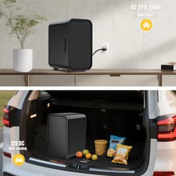 DnA® Mini koelkast 4L - Skincare & make-up fridge - Mini Koelkasten - Zwart - 17cm x 14cm x 27cm — thumbnail 4