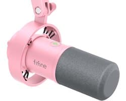 FIFINE - K688 - USB / XLR - Dynamische Microfoon - Streaming - Podcasting - Gaming - Geschikt voor PS4 / PS5 / PC - Roze