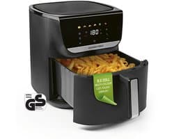 GOURMETmaxx AirGenius heteluchtfriteuse - 7,5 l | Friteuse met 7 programma's | Minioven - vetarm frituren voor max. 7 personen | Heteluchtfriteuse met kleurendisplay en led-touchscreen