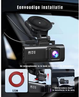 RONN® Dashcam Voor en Achter - Dashcam - Dashcam Voor Auto - Zwart - 10cm x 4cm x 2cm — thumbnail 5