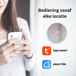 NBAP® Thermostaat voor cv - Draadloos met Wifi - Met App - Wit — thumbnail 3