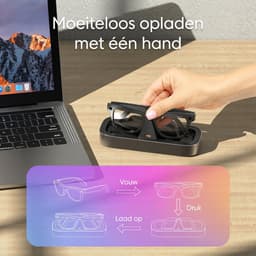 JustValue Oplaadstation - Geschikt Voor Ray-Ban Meta - Powerbank Functie - USB C - Donkergrijs — thumbnail 4