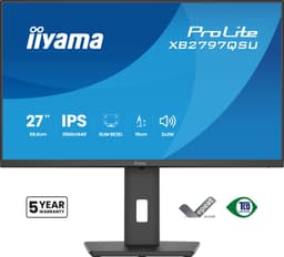 iyama ProLite XB2797QSU-B1 - 27 inch - QHD - IPS - USB-Hub (4x) - verstelbaar — thumbnail 5