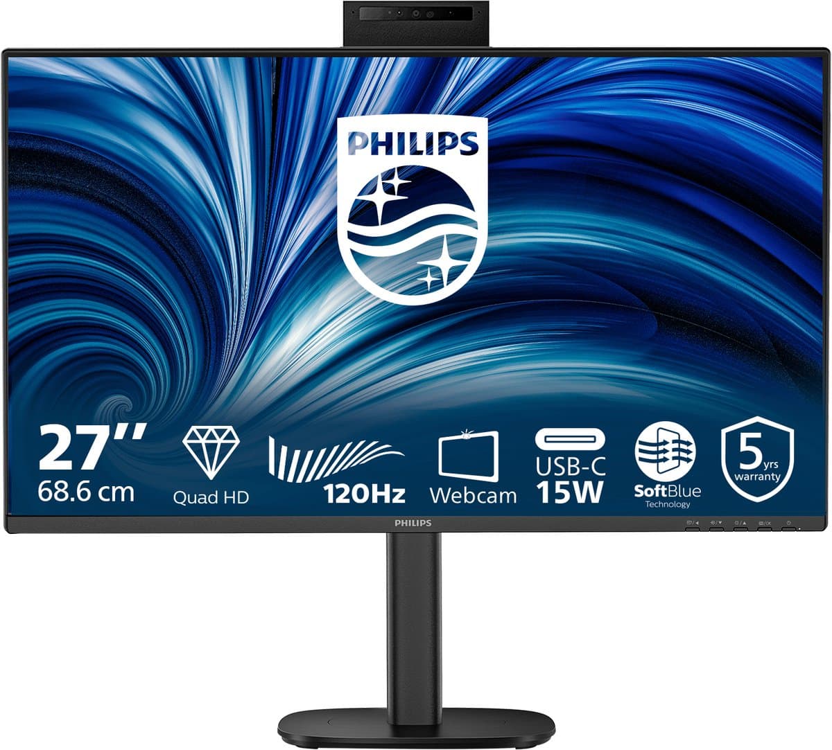Philips 27B2N3500JH - 27 inch QHD Business Monitor - 120Hz - 5 jaar garantie — afbeelding 1