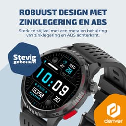 Denver Smartwatch - AMOLED - Bluetooth - 100 sportmodi - Hartslagmeter - Volledige belfunctie - Android iOS - SWG345 — thumbnail 2