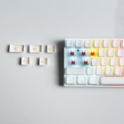 Furycube A61K - Mechanisch Gaming Toetsenbord - 61 Toetsen - Regenboogverlichting - Bedraad - Wit — thumbnail 3